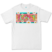 White hippie and daisys license plate template Premium Tee - Artiststas