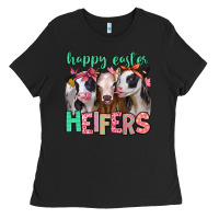 Black happy easter heifers Ladies Tee - Jasminsmagicworld