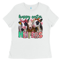 White happy easter heifers Ladies Tee - Jasminsmagicworld
