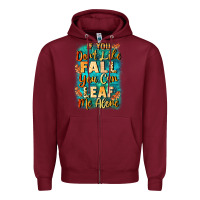Burgundy If you don't like Fall you can leaf me alone Zipper Hoodie - NancyCooperArtShop