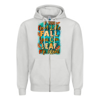 Dove Grey If you don't like Fall you can leaf me alone Zipper Hoodie - NancyCooperArtShop