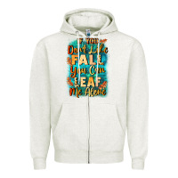 Oatmeal Heather If you don't like Fall you can leaf me alone Zipper Hoodie - NancyCooperArtShop