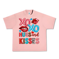Salmon xo xo hugs and kisses Urban Heavy Tee - NancyCooperArtShop