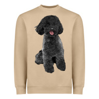Mushroom black poodles dog Heavyweight Sweatshirt - LillyAllenDesigns
