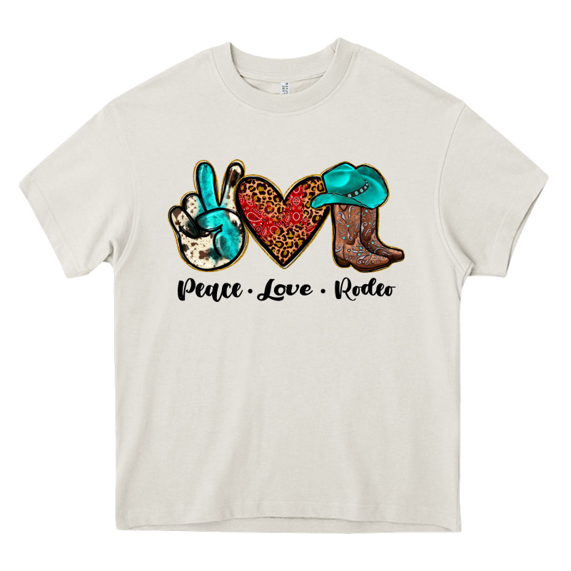 Peace Love Rodeo Heavy Core Tee by JahusDesignShop | Teevron