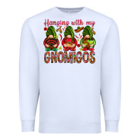 White Hanging with my gnomigos Mexico Premium Sweatshirt - HowdyJamesFarm