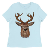 Baby Blue deer Ladies Tee - JahusDesignShop