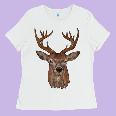 Deer Ladies Tee Designed By Jahusdesignshop