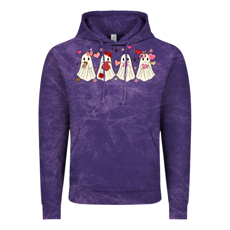 Valentines Day Ghost Vintage Hoodie by MaliasSmallBusiness | Teevron