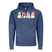 Vintage Denim valentines day ghost Vintage Hoodie - MaliasSmallBusiness