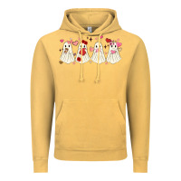 Vintage Mustard valentines day ghost Vintage Hoodie - MaliasSmallBusiness