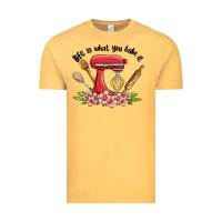 Vintage Mustard life is what you bake it Vintage Tee - MaliasSmallBusiness