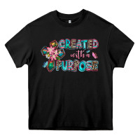 Black created with a purpose Heavy Core Tee - AdoDesignShop