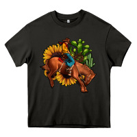 Asphalt rodeo cowboy sunflower cactus Heavy Core Tee - JahusDesignShop