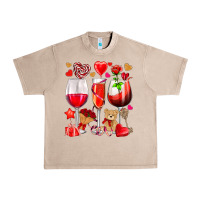 French Oak valentines day wine glasses Urban Heavy Tee - NancyCooperArtShop