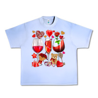 Grape Ice valentines day wine glasses Urban Heavy Tee - NancyCooperArtShop