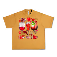 Peanut Butter valentines day wine glasses Urban Heavy Tee - NancyCooperArtShop