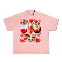 Salmon valentines day wine glasses Urban Heavy Tee - NancyCooperArtShop