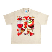 Sandshell valentines day wine glasses Urban Heavy Tee - NancyCooperArtShop