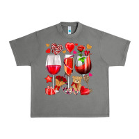 Tornado valentines day wine glasses Urban Heavy Tee - NancyCooperArtShop