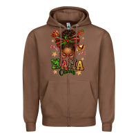 Chestnut mama claus afro messy bun Zipper Hoodie - texasbilliewilder