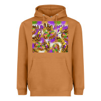 Meerkat Mardi Gras with king cake tumbler Heavyweight Hoodie - HowdyJamesFarm