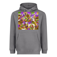 Storm Mardi Gras with king cake tumbler Heavyweight Hoodie - HowdyJamesFarm