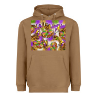 Toasted Coconut Mardi Gras with king cake tumbler Heavyweight Hoodie - HowdyJamesFarm
