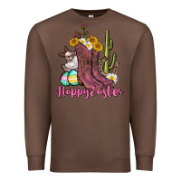 Chestnut Happy Easter western Easter Day Premium Sweatshirt - CowGirlArtShop