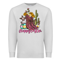 Dove Grey Happy Easter western Easter Day Premium Sweatshirt - CowGirlArtShop