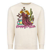 Sandshell Happy Easter western Easter Day Premium Sweatshirt - CowGirlArtShop
