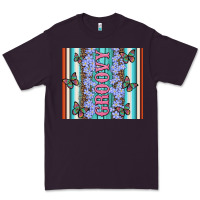 Groovy With Flowers And Butterflies Premium Tee | Teevron