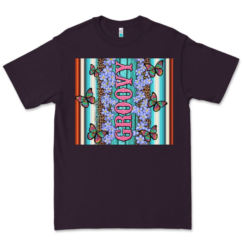 Groovy With Flowers And Butterflies Premium Tee by Artiststas | Teevron