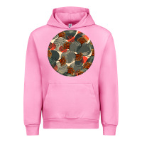 Fuchsia Pink african fabric pattern round earrings 5 Urban Hoodie - BundleAndBundleShop