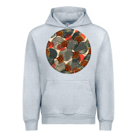 Heather Grey african fabric pattern round earrings 5 Urban Hoodie - BundleAndBundleShop