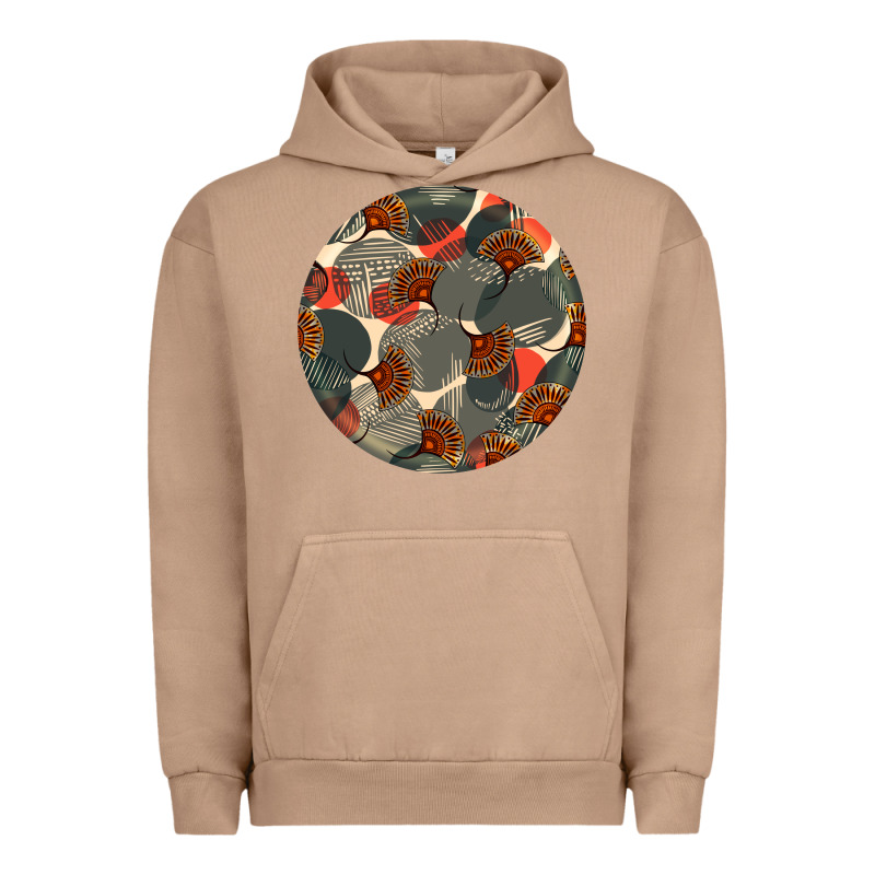 African Fabric Pattern Round Earrings 5 Urban Hoodie by BundleAndBundleShop | Teevron