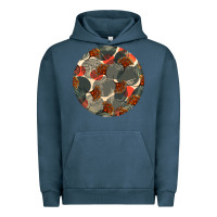 Pigment Midnight Navy african fabric pattern round earrings 5 Urban Hoodie - BundleAndBundleShop
