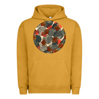 Pigment Peanut Butter african fabric pattern round earrings 5 Urban Hoodie - BundleAndBundleShop