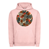 Pigment Salmon african fabric pattern round earrings 5 Urban Hoodie - BundleAndBundleShop
