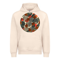 Sandshell african fabric pattern round earrings 5 Urban Hoodie - BundleAndBundleShop