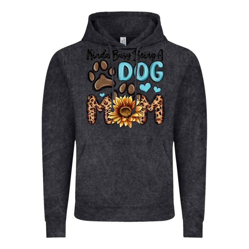 Kinda Busy Being A Dog Mom Vintage Hoodie by MaliasSmallBusiness | Teevron