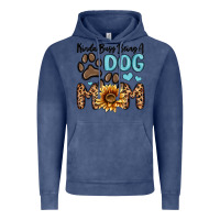 Vintage Denim kinda busy being a dog mom Vintage Hoodie - MaliasSmallBusiness