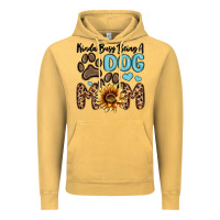 Vintage Mustard kinda busy being a dog mom Vintage Hoodie - MaliasSmallBusiness