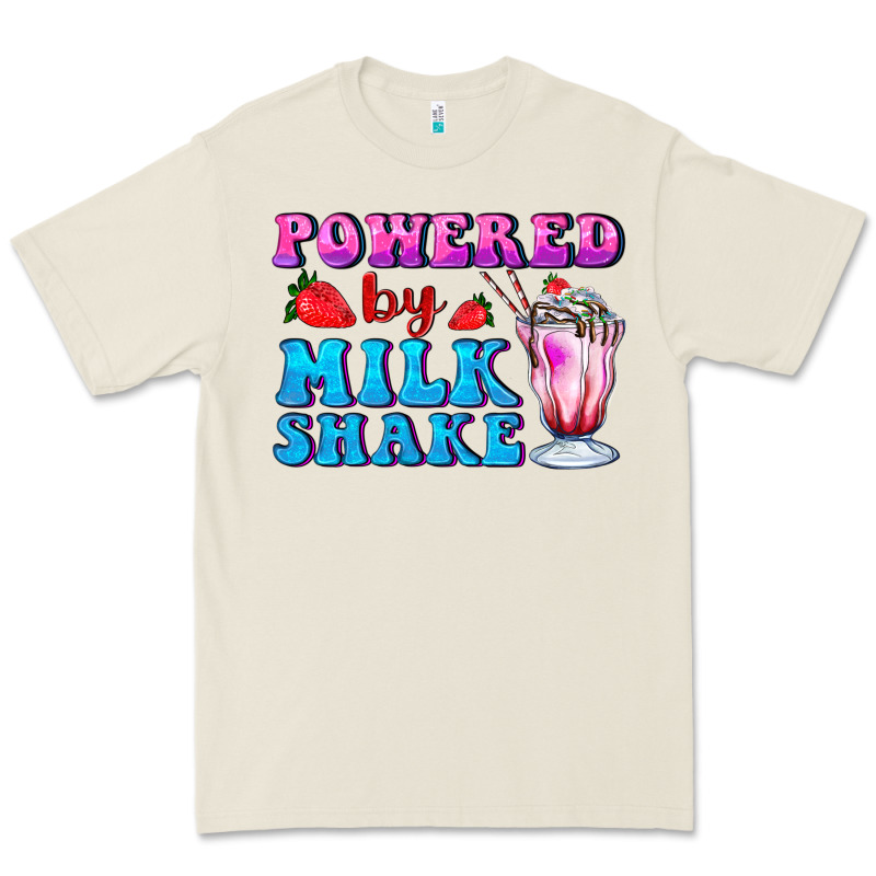 Powered By Milkshake Premium Tee by AdoDesignShop | Teevron