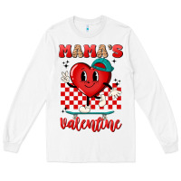 White skater heart valentines day art Long Sleeve Tee - LillyAllenDesigns