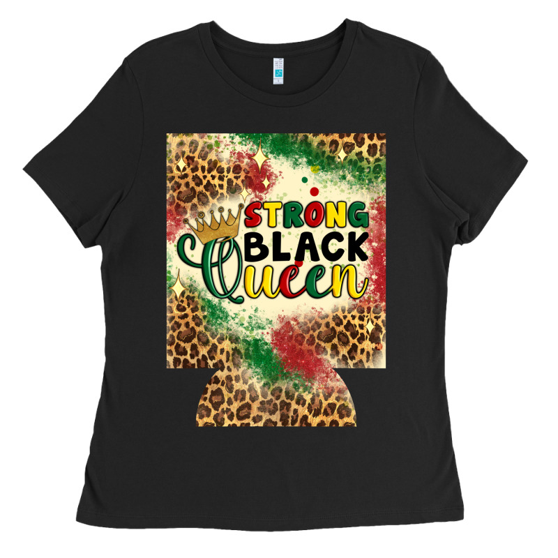 Strong Black Queen 12 Oz Can Cooler (regular) Ladies Tee by Artiststas | Teevron