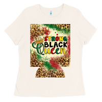 Bone strong black queen 12 oz can cooler (regular) Ladies Tee - Artiststas