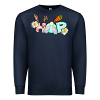 Navy Hop bunny Easter Day Premium Sweatshirt - CowGirlArtShop