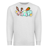 Oatmeal Heather Hop bunny Easter Day Premium Sweatshirt - CowGirlArtShop