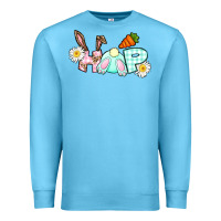 Ocean Blue Hop bunny Easter Day Premium Sweatshirt - CowGirlArtShop